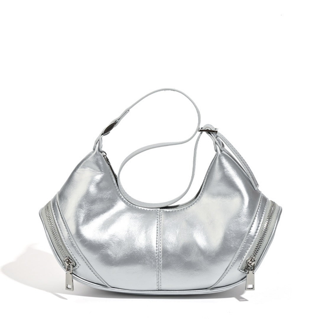 Stylish vintage zip pocket locomotive bag, shoulder bag, hobo bag casual, underarm bag - SJB-DIAMOND ELITES