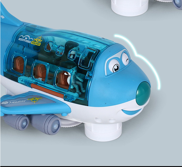 Electric Universal Cartoon Airplane Lights Music Rotation Pi-Mart