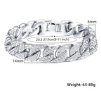 Miami Curb Cuban Chain Bracelet For Men Gold Pi-Mart