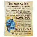 Valentine's Day Gifts For Wife, Wedding Anniversary, Romantic Gifts For Wife, Throw Blanket