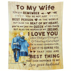 Valentine's Day Gifts For Wife, Wedding Anniversary, Romantic Gifts For Wife, Throw Blanket