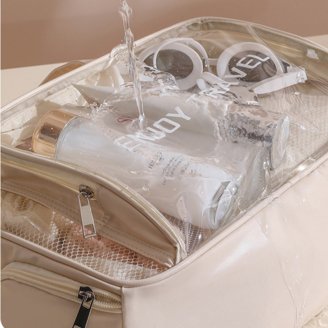 Waterproof beach bag, wet and dry separation fitness bag, toiletry bag, storage goggles, swimsuit swimming bag, Transparent Cosmetic Bag, - SJB-DIAMOND ELITES