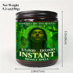1pc 5. 3 Oz Instant Money Spell Casting Scented Candle Soybean Wax Gift Idea For Women Men Adult Bestie Coworker Husband Wife Him Her Son Daughter Dad Mum Sister Brother Family On Birthday Xmas New Year Funny Unique Essential Lootquake LLC
