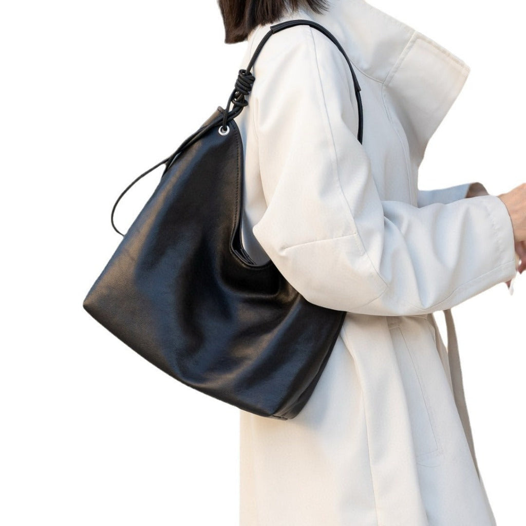 Real Leather Women Shoulder Purse, Sheepskin Shoulder Bag, Armpit Hobo Bag, Tote Bag Leather Retro, Shoulder Commuter Bag - SJB-DIAMOND ELITES