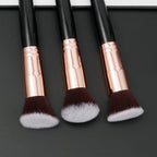 Flat Head Bevel Three Piece Portable Makeup Brush Pi-Mart
