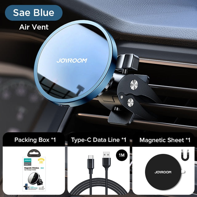 15W Qi Magnetic Car Phone Holder Wireless Charger - SJB-DIAMOND ELITES