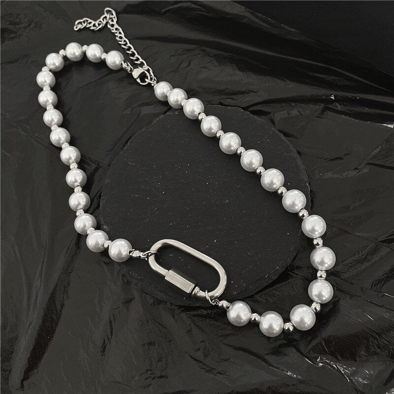Vintage Imitation Pearl Necklace Pi-Mart