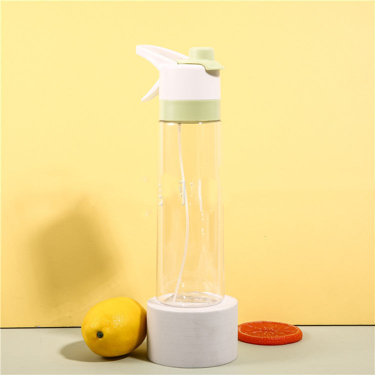 Spray Water Bottle For Girls Outdoor Sport Fitness Water Cup Large Capacity Spray Bottle Drinkware Travel Bottles Kitchen Gadgets Pi-Mart