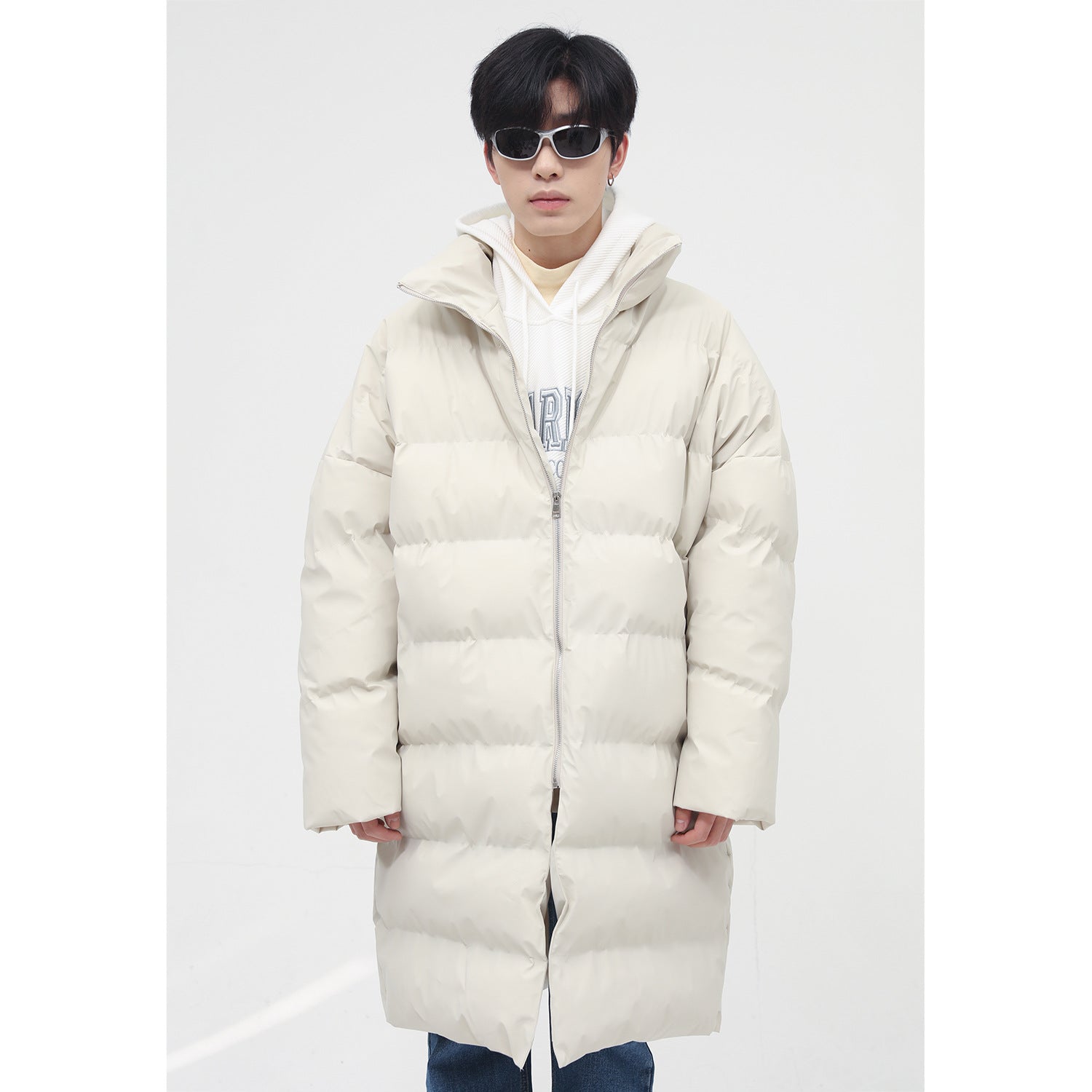 Loose And Simple Mid-length Personality Ins Tide Brand Cotton Jacket