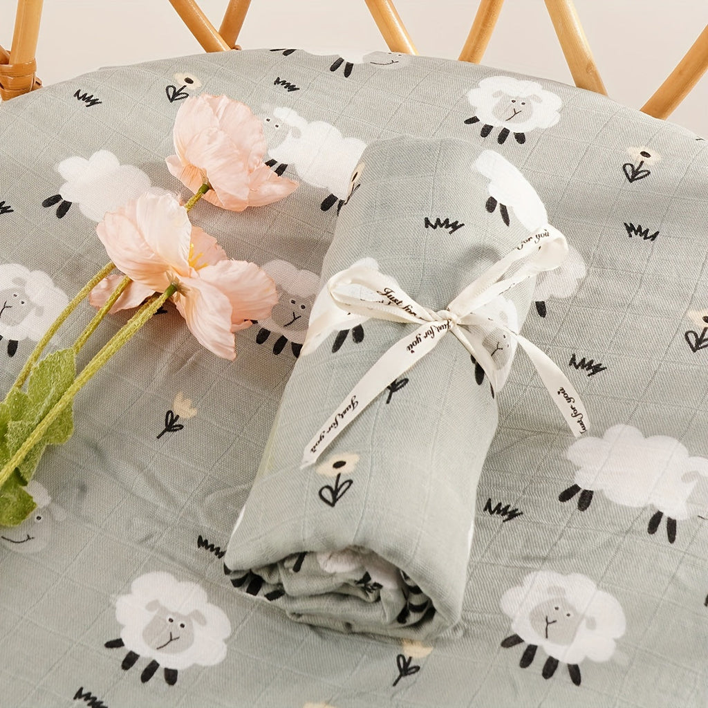 2 Layers Muslin Blanket, Bamboo Cotton Muslin Blanket For Home And Travel Use Halloween, Christmas Gift Lootquake LLC