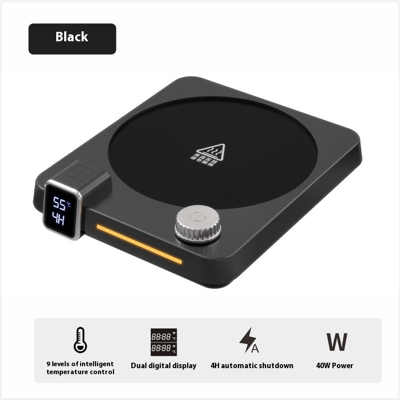 Instant Hot Timing Thermal Cup Pad Coffee Heating Coaster Winter Kithchen Gadgets Pi-Mart