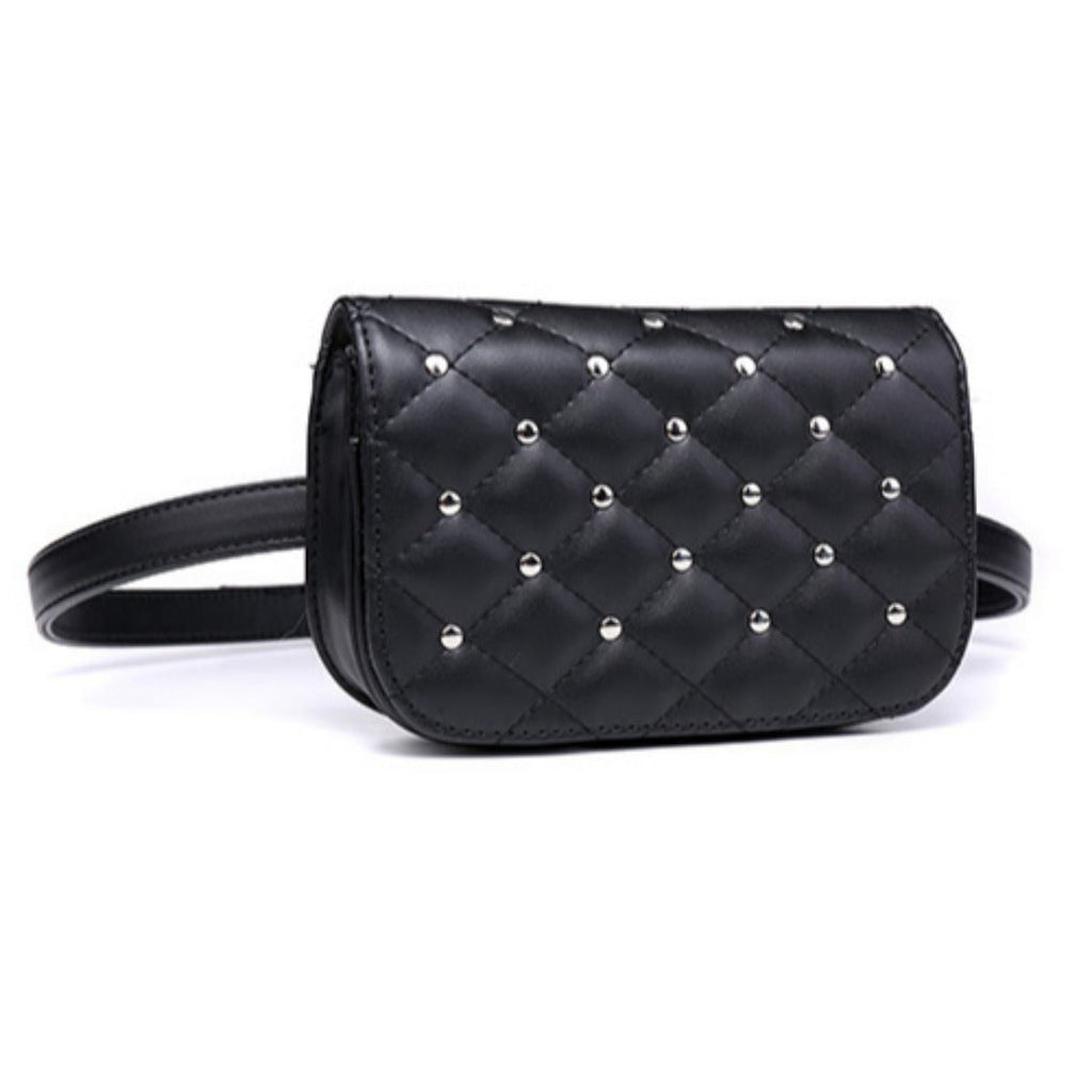 Rivet Women's Small Fanny Pack – Fashionable Casual Waist Bag for Travel, Sports, Holiday, Running, and Beach – Compact, Stylish, and Functional - SJB-DIAMOND ELITES