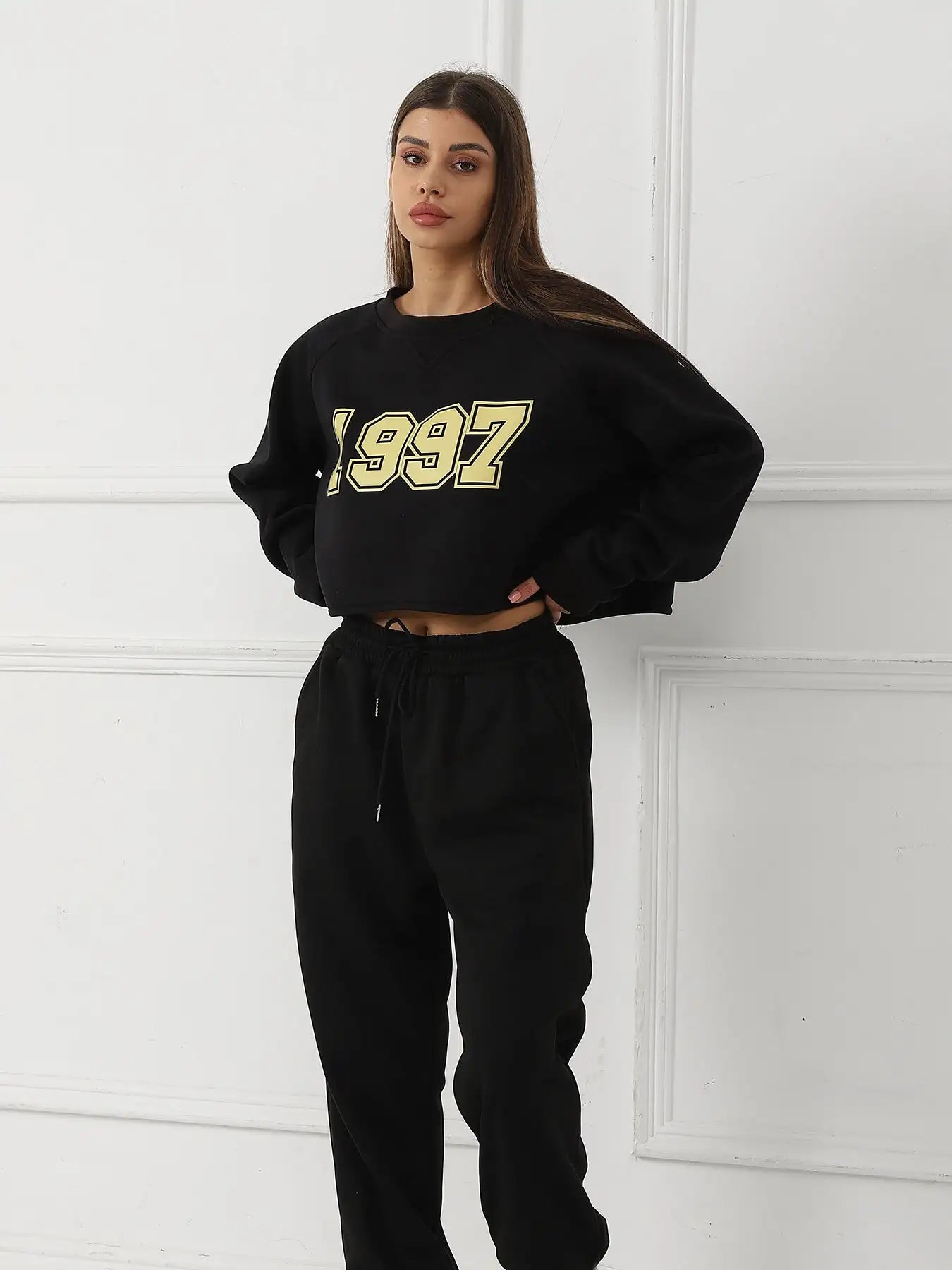 Women's Long Sleeved Hoodie Set - SJB-DIAMOND ELITES