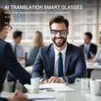 Smart Video Glasses 1080P HD Camera Glasses with Wireless Headset, Open Ear Speaker, AI Real-Time Translation Support 110+ Languages 102° Wide-angle, Sports Outdoor Glasses for Biking, Skiing, Motorcycling, Fishing Lootquake LLC