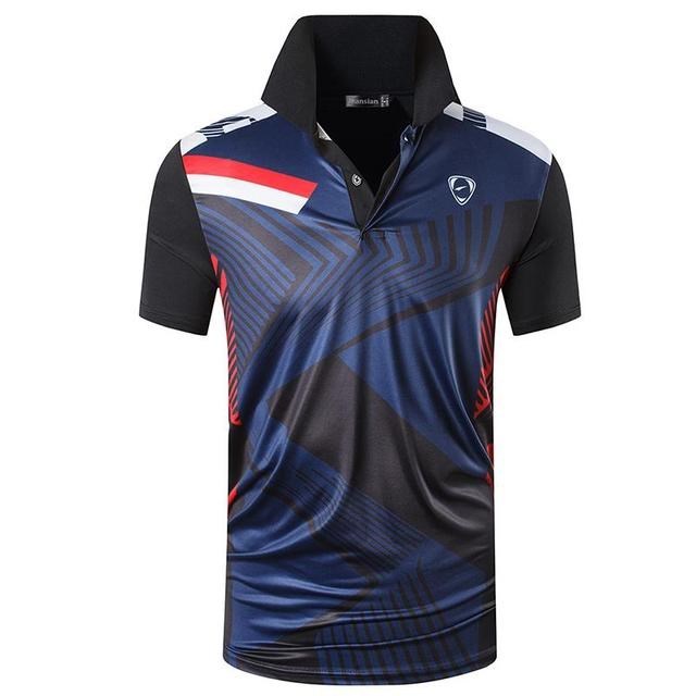Men's Sports T-shirt Polo Shirt Short Sleeve Red Shirt Golf Tennis Pi-Mart