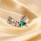 Hummingbird Jewelry Set Silver Plated Chain Necklace Stud Pi-Mart