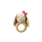 DIY Baby Handmade Wool Crochet Rabbit Rattle Toy Pi-Mart
