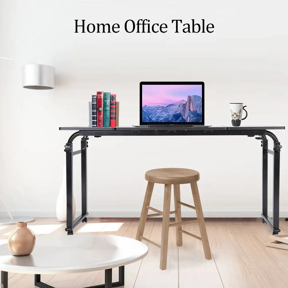 Adjustable Laptop Cart Mobile Computer Desk Overbed Writing Table with Wheels 02# - SJB-DIAMOND ELITES