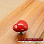 Wardrobe Drawer Cabinet Door Color Heart-shaped Ceramic Handle Pi-Mart