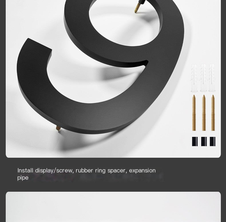 Acrylic Floating House Number Pi-Mart