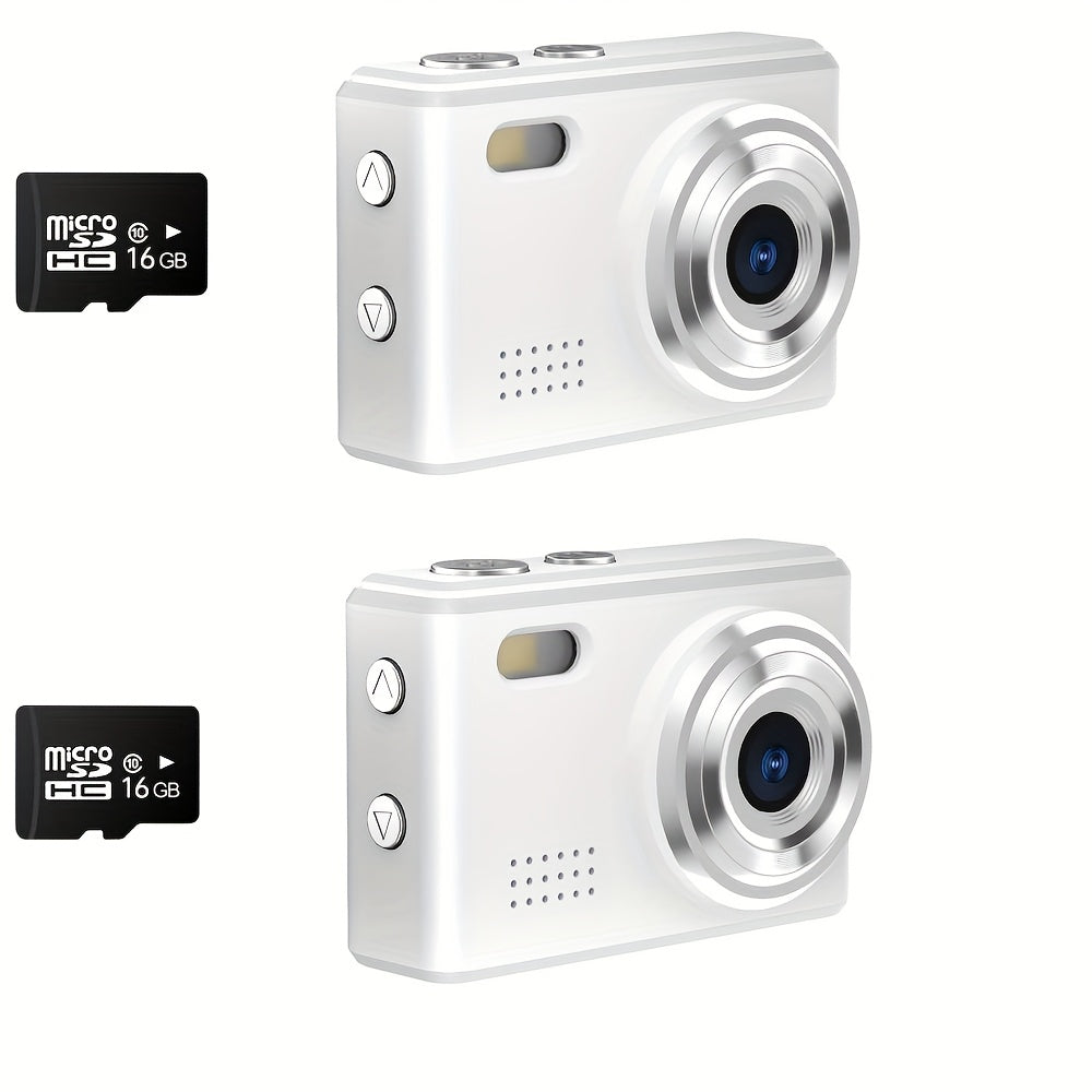 [Autofocus | 16x Zoom] 56MP Autofocus Mini Digital Camera, 16x Zoom | 2.8-inch Screen, 16GB SD Card, Shock-proof | Travel, Vlog, For Adults, Birthday Gifts For Friends And Beginners, Small Keychain Camera Lootquake LLC