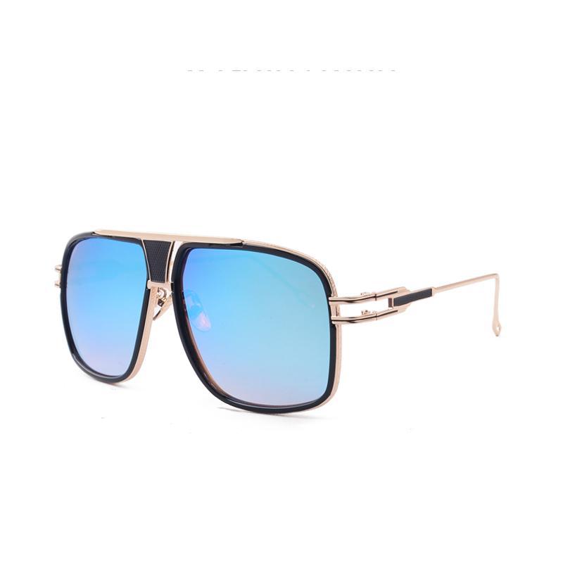 Modern Classic Oversized Men Sunglasses Luxury Brand New Glasses Square With High Quality Metal Frame and Polarized Mirror Glasses  Oculos de sol With  UV400 Prodection for Sun - SJB-DIAMOND ELITES