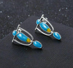Dangle Earring Pendientes Marbled Dripping