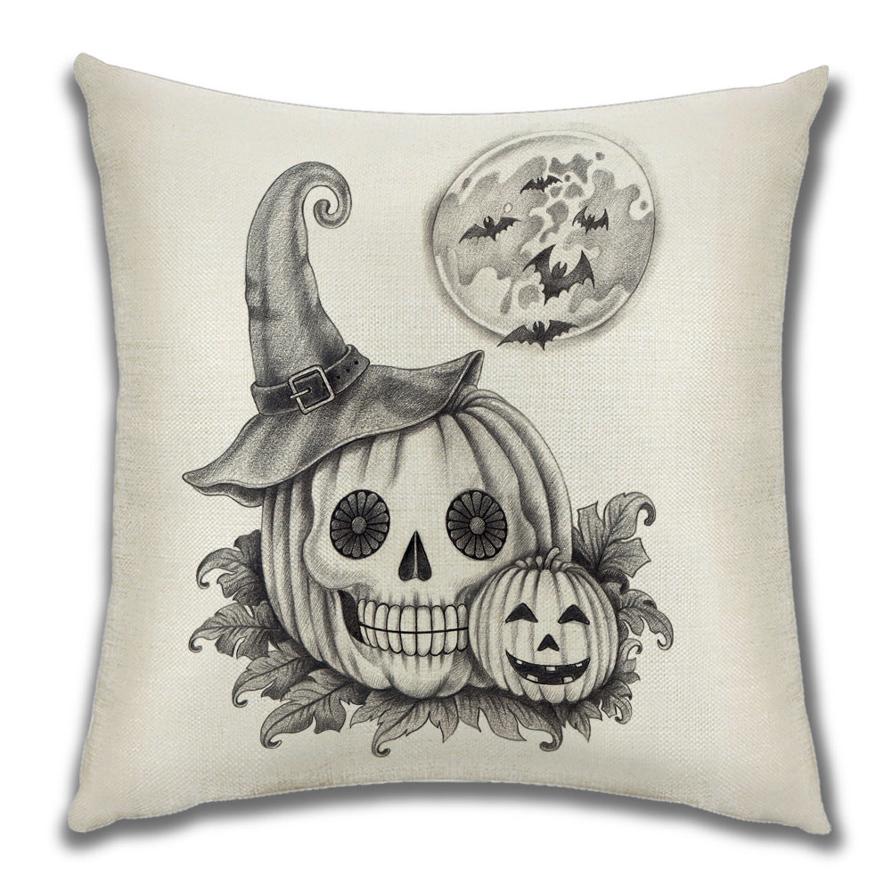Cartoon Pumpkin Castle Sofa Cushion Cushion Pillowcase Pi-Mart