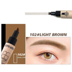 Double-headed Four-fork Eyebrow Pencil Eyeliner Double-headed Pi-Mart