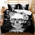 Three-piece Skull Digital Printing Duvet Cover Pi-Mart