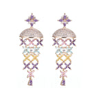 Women's Fashion Personality Flower Earrings Pi-Mart