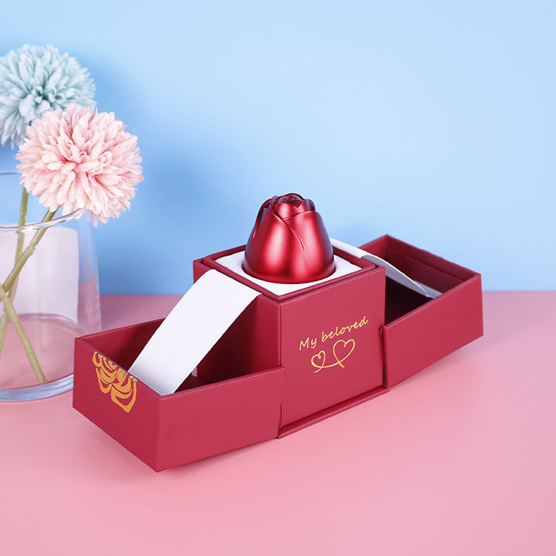 Hot Valentine's Day Gifts Metal Rose Jewelry Gift Box Necklace For Wedding Girlfriend Necklace Gifts Pi-Mart