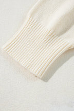 Apricot Halloween Boo Drop Shoulder Knit Sweater