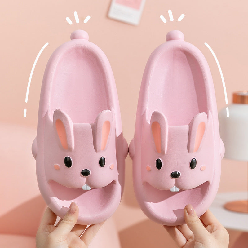 Cute Rabbit Slippers For Kids Women Summer Home Shoes Bathroom Slippers Pi-Mart