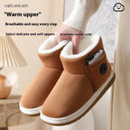 Electric Heating Shoes Rechargeable Foot Warmer Artifact Heating Home Shoes Winter Warm Temperature Regulating Cotton Shoes Pi-Mart