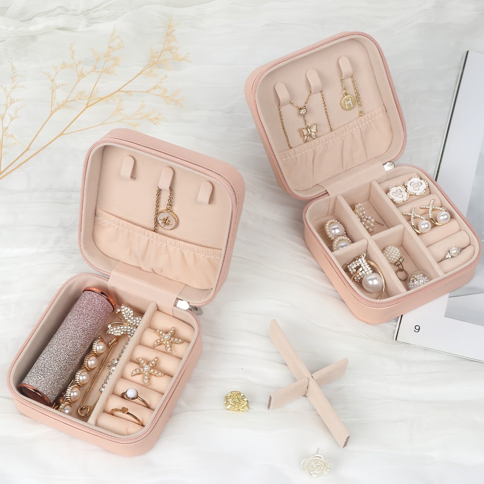Gift Box Set For Women, Mother'S Day Gifts For Daughters And Mothers, Valentine'S Day Gifts For Wife And Girlfriend, Gift For Women'S Best Friends And Sisters, Included Scented Candle, Jewelry Case, Glass Cup, Notebook & Crys