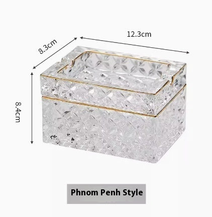 Bohemian Crystal Ashtray For Men's Gifts Pi-Mart