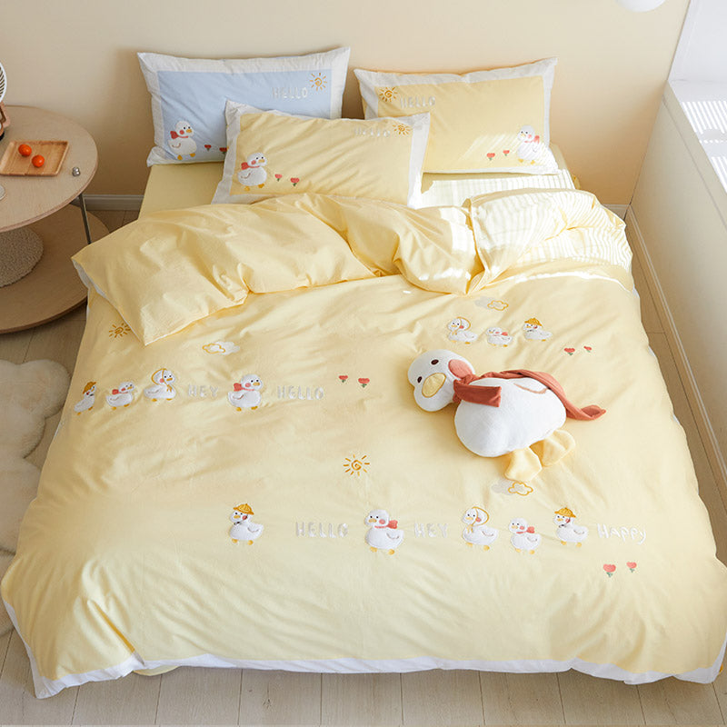 Pure Cotton Duvet Cover Girl Heart Bedding Pi-Mart