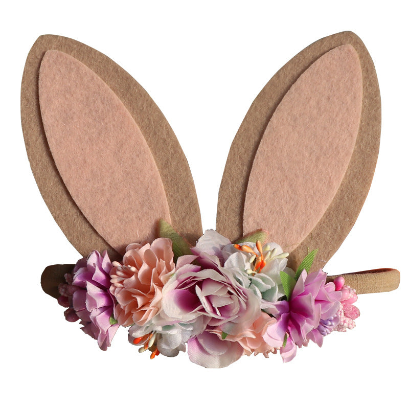 Big Rabbit Ears Children's Super Soft Seamless Nylon Hair Band Pi-Mart