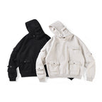 Heavyweight Multi-pocket Sweatshirt Oversize Hoodie Pi-Mart