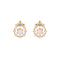 Women's Zircon Anti Allergy Earrings Pi-Mart