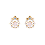 Women's Zircon Anti Allergy Earrings Pi-Mart
