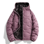 Men's Down Jacket Winter 90 White Duck Down Stand Collar Thickened Graphene Warm Jacket Coat Women Pi-Mart