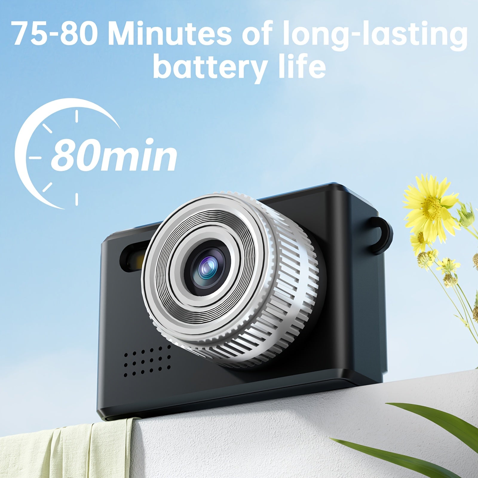 [Autofocus | 16x Zoom] 56MP Autofocus Mini Digital Camera, 16x Zoom | 2.8-inch Screen, 16GB SD Card, Shock-proof | Travel, Vlog, For Adults, Birthday Gifts For Friends And Beginners, Small Keychain Camera Lootquake LLC