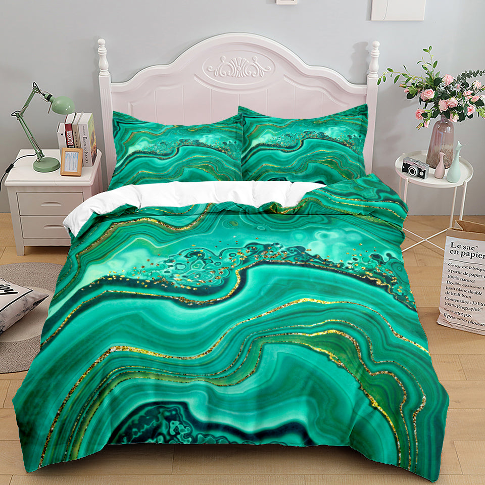 Bedding Home Textile Quilt Cover Three Piece Set Pi-Mart