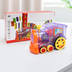 Domino Train Toys Baby Toys Car Puzzle Automatic Release Licensing Electric Building Blocks Train Toy Pi-Mart
