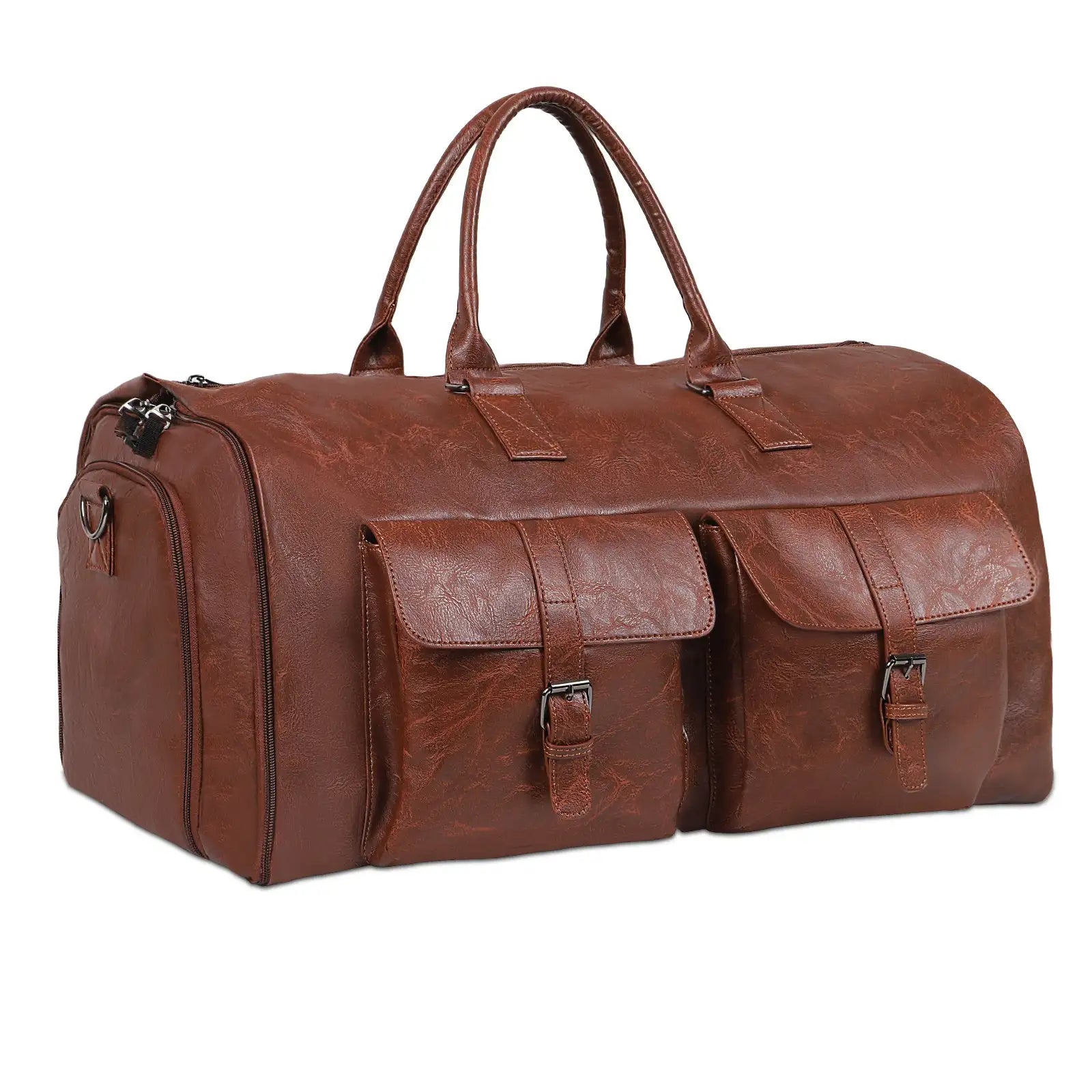 Large Capacity Men's Leather Suit Storage Bag - SJB-DIAMOND ELITES