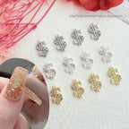 Gold-foil Symbol Alloy Nail Art Accessories
