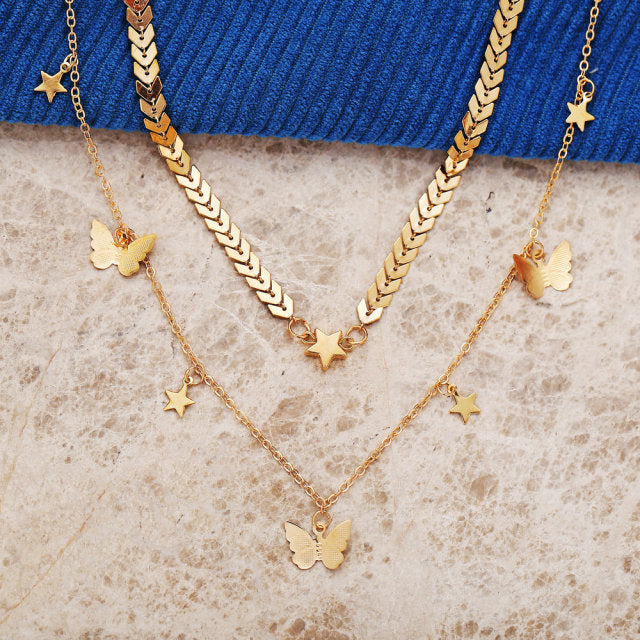 Pendant Butterfly Necklace - SJB-DIAMOND ELITES