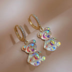 Cute Acrylic Gummy Bear Dangle Earrings Pi-Mart